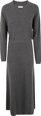 Brunello Cucinelli Mujer, Vestidos, Gris, Talla: M