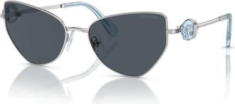 Swarovski Zonnebril Sk 7003 - Dames - Zonnebrillen - Grijs - 57 MM - Accessoires