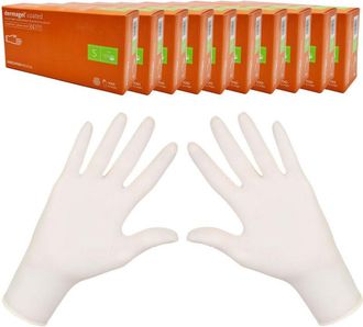 OEM Guantes De L&aacute;tex S Mercator Dermagel Coated 100 Uds Caja 10 Unidades
