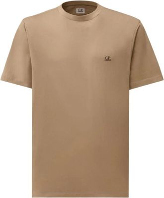 C.P. Company Signature Grafisch T-shirt - Heren - T-shirts - Beige - S - Katoen - Tops