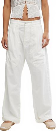 Free People Womens Clover Dropped Trouser In Tofu
