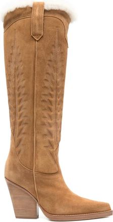 PARIS TEXAS Stivali in pelle scamosciata - Marrone