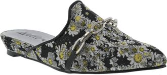 Bellini Fluent Womens Slip On Mule, Black Floral Print, 10 UK
