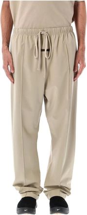 Fear of God Broeken, Heren, Beige, S, Nylon, Sportieve Nylon Trainingsbroek Timber