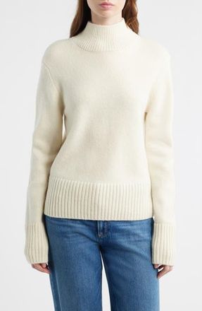 House of CB Skye Merino Wool Turtleneck Sweater in Cream at Nordstrom, Size X-Small
