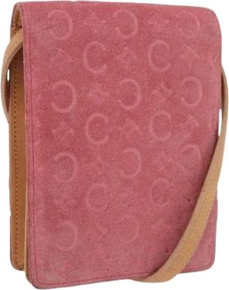 Celine Pre-owned Vintage Portemonnee - Dames - Vintage Accessoires - Roze - ONE Size - Su&egrave;de - Vintage