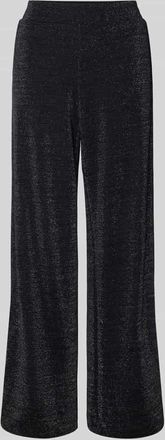 Milano Milano Italy Stoffhose mit elastischem Bund in Black, Größe XXL