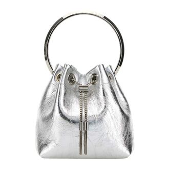 Jimmy Choo London Dames, Tassen, Grijs, Maat: ONE Size Leer