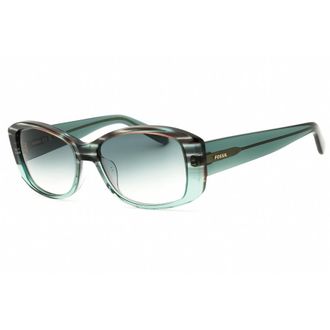 Fossil Ladies Blue Rectangular Sunglasses FOS2138S