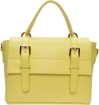 Anna Luchini Tweekleurig Rundleer Tas