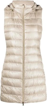 Herno Vests, female, Gray, Size: S Piumino Gilet Medio Ultralight