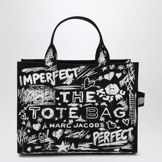 Marc Jacobs The Tote Bag medium black with punk lettering