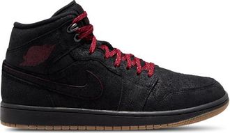 Nike Jordan Mens Air 1 Mid SE - Shoes Team Red/Black/Gum Size 10.0