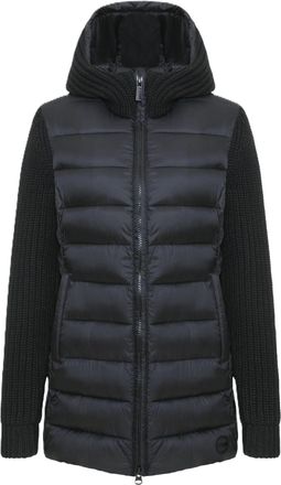Colmar Quilted Hooded Knitted Sleeves Jacket