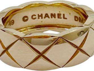 Chanel Gold Gold (18K) Band Ring (Pre-Owned)