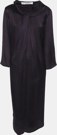 Marina Rinaldi Deep Mauve Crepe Tunic Mini Dress