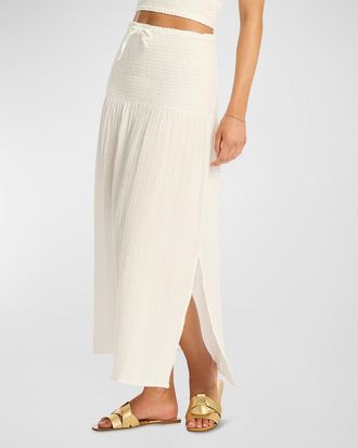 Sea Level Australia Sunset Beach Midi Skirt