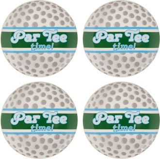 Godinger League Set Of 4 Golf App Plates
