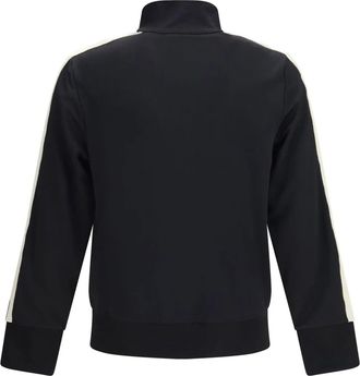 Palm Angels Mens Sweatshirt Classic Logo Black-Off White Polyester Sweatshirts Black/off Sweater