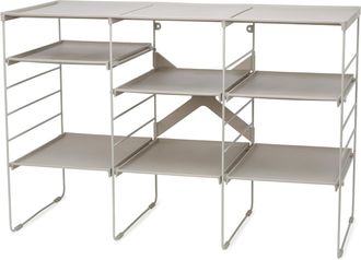 Joseph Joseph Zapatero Grande Ajustable Level Plus De Joseph Joseph, Para Almacenaje De Calzado, Estantes Ajustables, Material Resistente, Dise&ntilde;o Elegante Color Cru
