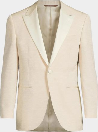 Canali Textured Wool-Silk Dinner Jacket