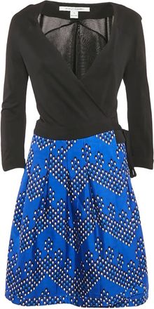 Diane Von Fürstenberg 2024 wikkeljurk met print - Zwart