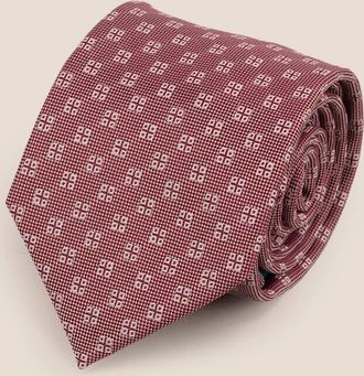 Oswin Hyde Mens Geometric Squares Red