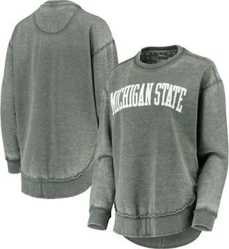 Pressbox Womens Pressbox Green Michigan State Spartans Vintage Wash Pullover Sweatshirt at Nordstrom, Size Medium