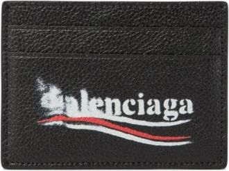 Balenciaga Kaarthouder - Heren - Portefeuilles - Zwart - ONE Size - Leer - Accessoires