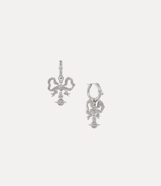 Vivienne Westwood Florindella Earrings Platinum-violet-crystal Platinum-violet-crystal Women