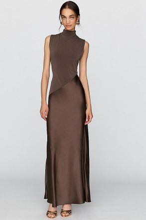 BHLDN Satin Sleeveless Maxi Slip Dress