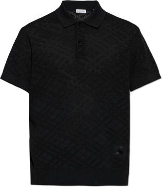 Burberry Marcus Polo - Heren - Polos - Zwart - L - Wol - Tops