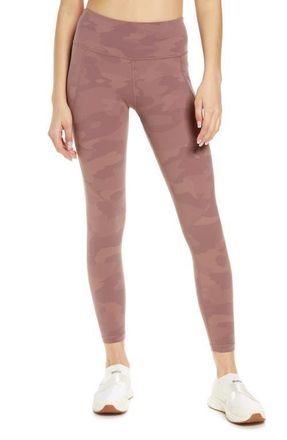 Sweaty Betty Power Pocket Workout Leggings in Pink Tonal Camo Print at Nordstrom, Size Medium