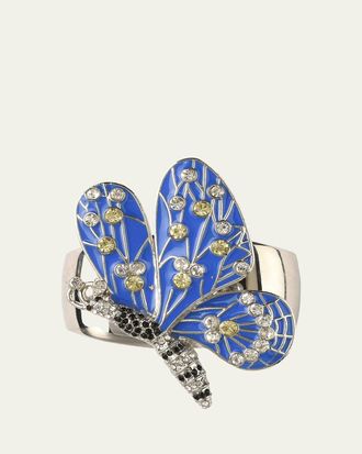 Nomi K Blue Butterfly Napkin Ring