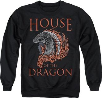 Gildan House Of The Dragon Hod Dragon Illustration Adult Crewneck Sweatshirt