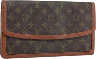 Louis Vuitton Pre-owned Clutches, female, Brown, Size: ONE SIZE Pre-owned Canvas Clutch