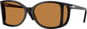Persol Po 0005 Zonnebril - Heren - Zonnebrillen - Zwart - 54 MM - Accessoires