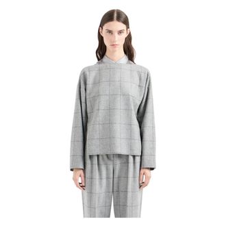 Emporio Armani Mujer, Camisetas, Gris, Talla: M
