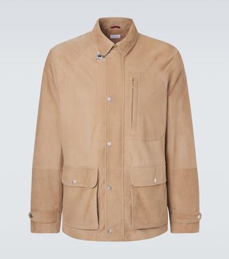 Brunello Cucinelli Suede field jacket