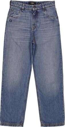 Fendi Mens Straight-Cut Long Jeans, Waist Size 32