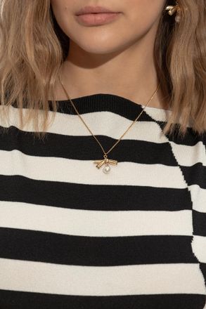 Jimmy Choo London Brass Necklace, Womens, Gold