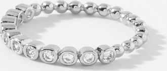 Simons Womens Rhinestone row ring