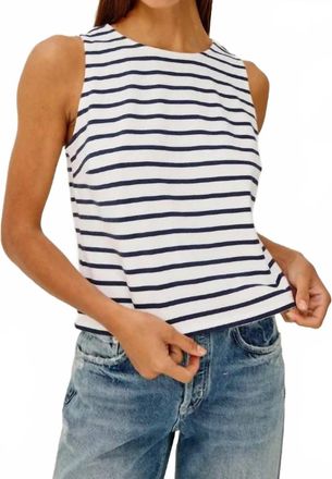 Rails Grace Tank Top In Ivory Navy Stripe