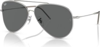 Ray-Ban Aviator Reverse 59mm Pilot Sunglasses in Silver at Nordstrom