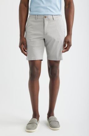 Scott Barber Savannah Stretch Cotton Twill Shorts in Mist at Nordstrom, Size 34
