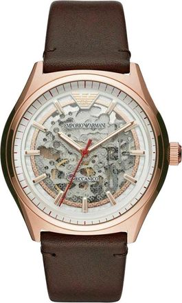 Emporio Armani AR60005 Automatisch Zilveren Wijzerplaat Herenhorloge