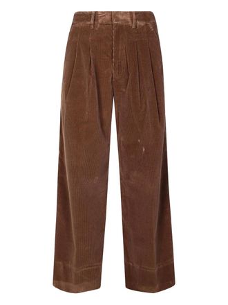 Dondup Eloise pleated trousers - women - Fabric - 40 - Brown