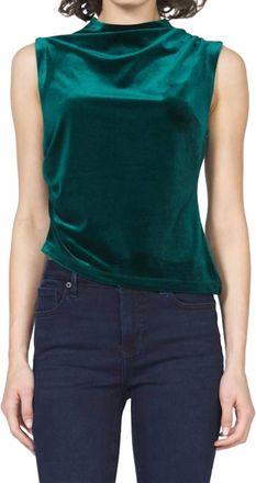 Dear John Denim Shaunee Velvet Top In Rainforest