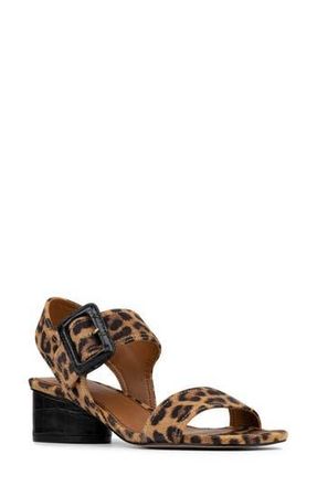 Donald J Pliner Oversize Buckle Slingback Sandal in Leopard at Nordstrom Rack, Size 9.5