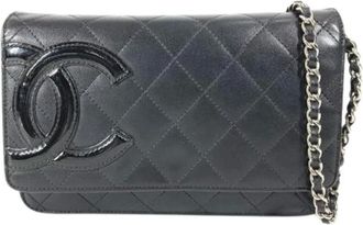 Chanel Pre-owned Cross Body Bags, female, Black, Size: ONE SIZE Pre-owned Fabric Cross Body Bag